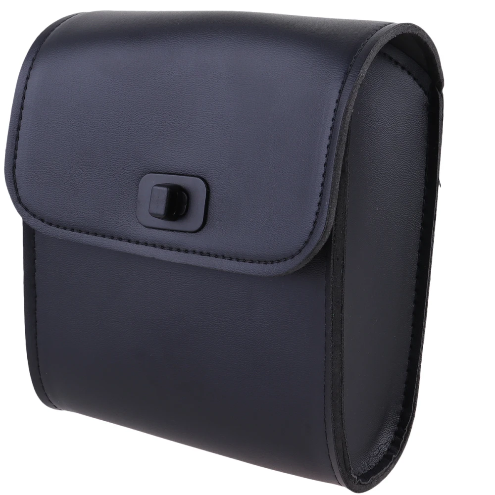 Bolsa para manillar de bicicleta, alforja de cuero sintético para alforja de motocicleta, bolsa colgante (negra)|Maletas y cestas de - AliExpress