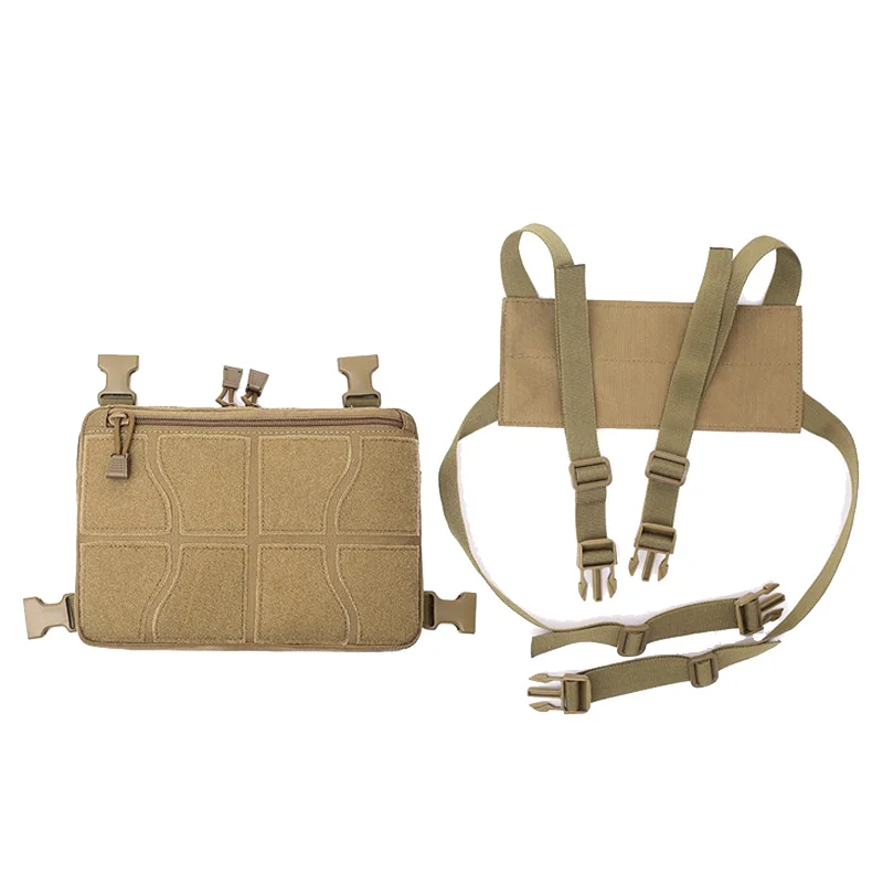Nylon Tactical Chest Bag Adjustable Military Molle Pouch Shoulder Bag Men Outdoor Sport Hunting Camping Vest Bags Waist Packs
