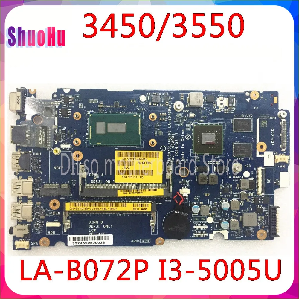 KEFU LA-B072P CN-0YWW5F для материнской платы Dell Latitude 3450 3550 DDR3 HM76 Inspiron I5 Intel интегрированная