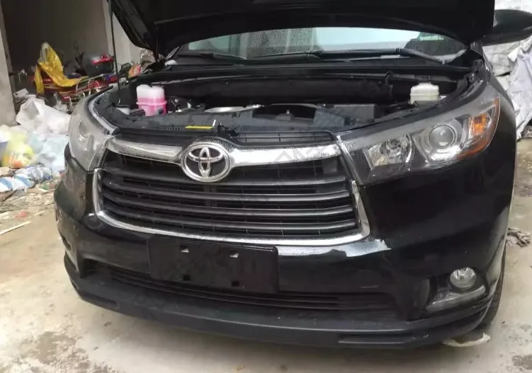 Подходит для toyota highlander 15-17 карбоновый автомобильный гриль высокого качества
