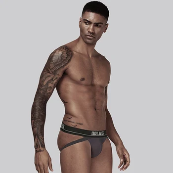 

Brand Panties String Men Lingerie Jockstrap Mens Thongs Men Solid strings High Quality Sexy Gay Underwear Men Thong Cotton OR405