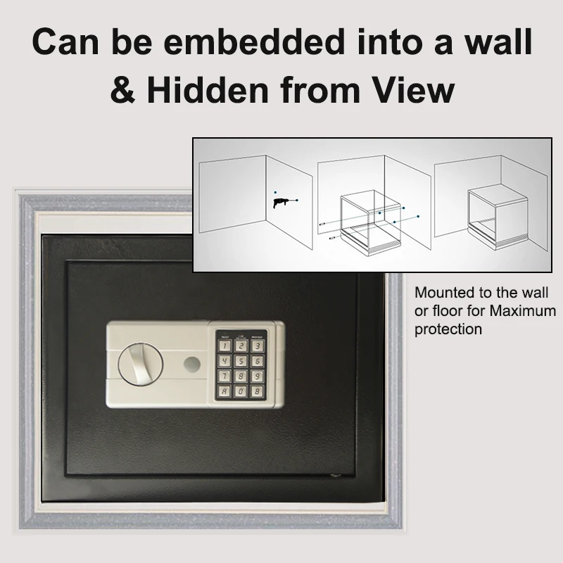 Digital Password Safe Box 370*310*300mm Household 9.5kg Steel Safes Money Bank Safety Security Box Keep Cash Jewelry Or Document
