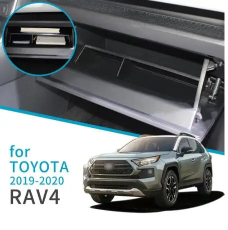 

Пластиковый автомобильный контейнер для перчаток с интервалом для Toyota RAV4 RAV 4 2019 2020, контейнер для хранения, центральный контейнер для хранения
