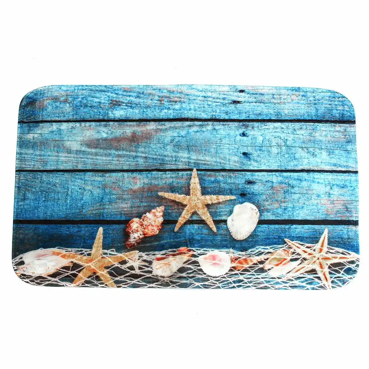 1 Set Bathroom Non-Slip Sandbeach Pedestal Rug+ Lid Toilet Cover+ Bath Mat Bathroom Decoration