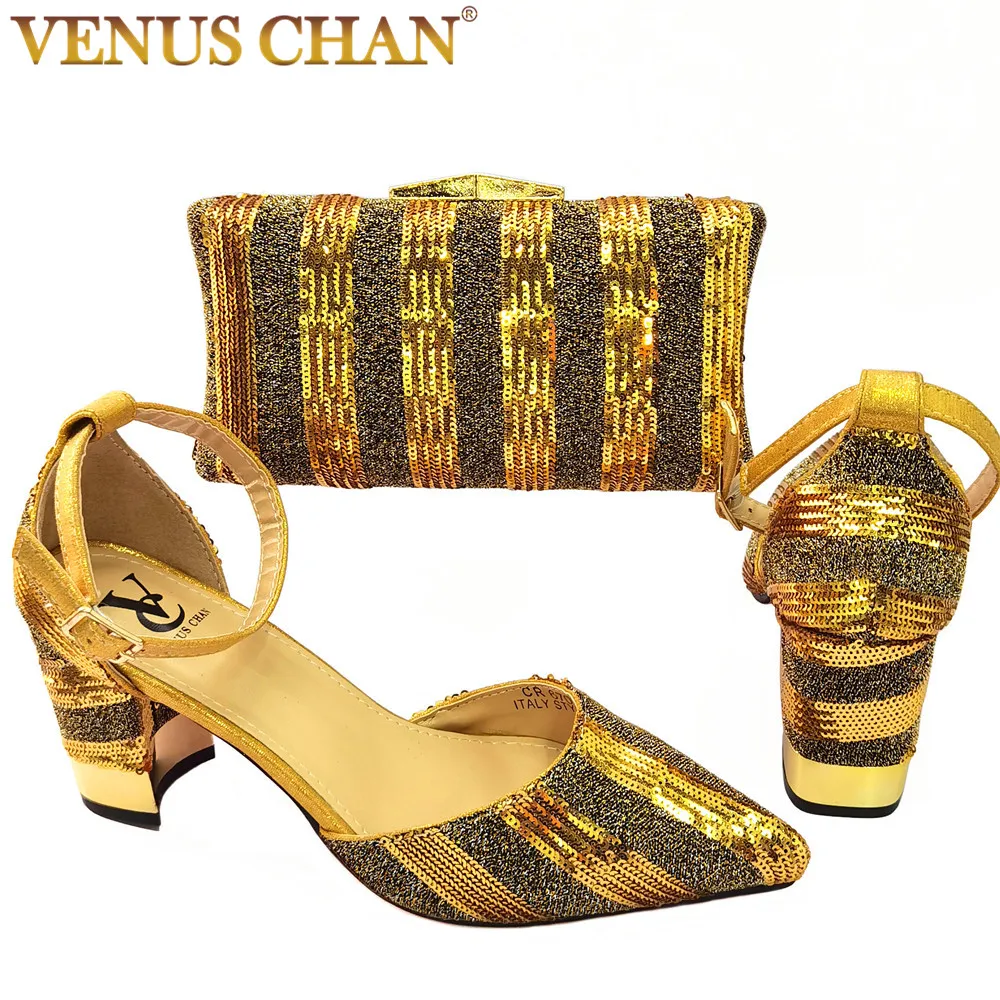 New Arrival Nigerian Shoes and Matching Bags Sales In Women Matching