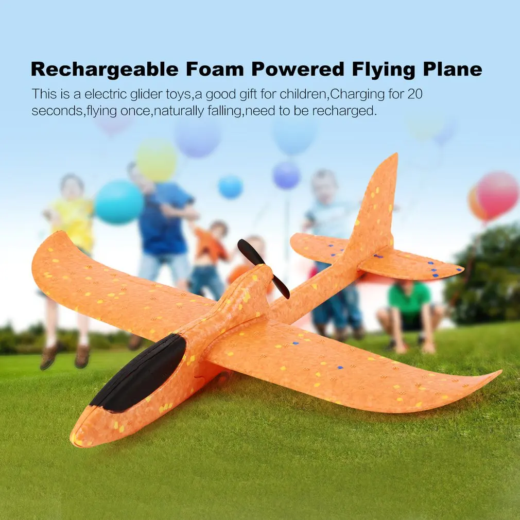 DIY Electric Assisted Glider Foam Powered Flying Plane Rechargeable