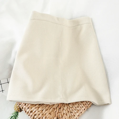 Apricot Новая модная женская одежда осень и зима женские юбки короткая юбка L943 - Цвет: Apricot
