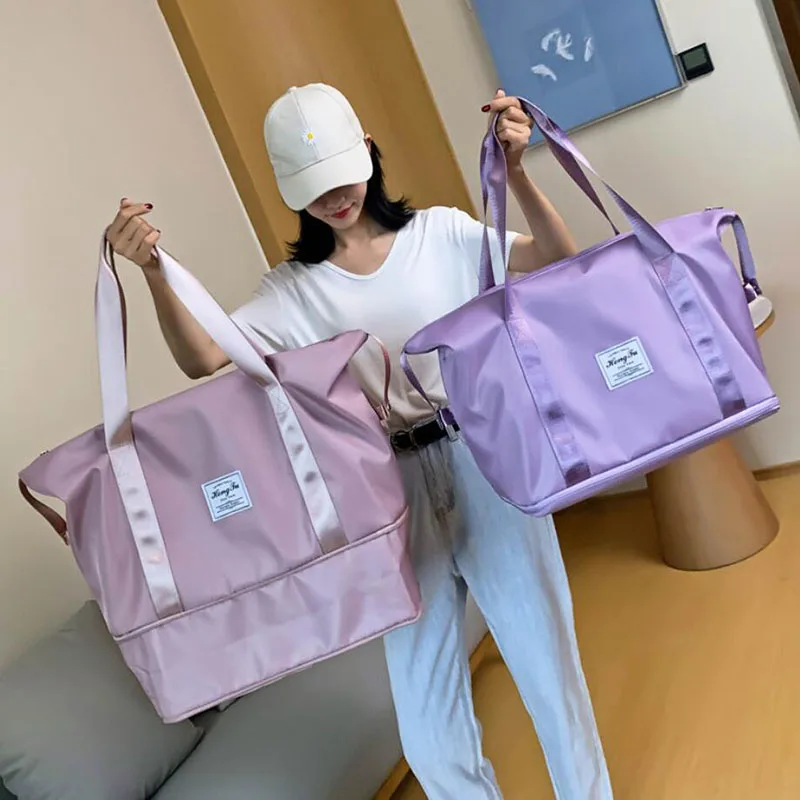 

Gym Bag for Women Sports Travel Bag Dry and Wet Separation Duffel Bag Weekend Getaway Lightweight Waterproof Large Capacity