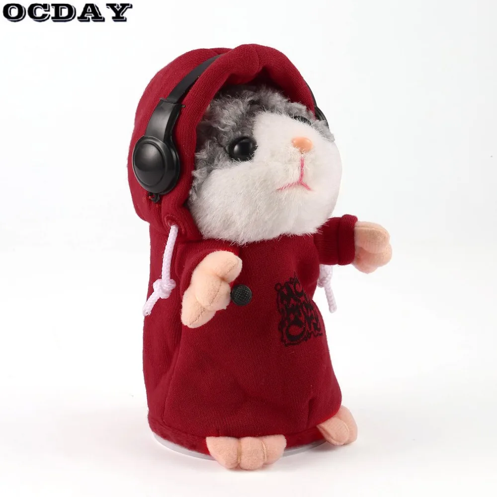 OCDAY говорящий хомяк, мышь, плюшевая игрушка для питомца, милая говорящая звуковая запись хомяка, развивающий подарок, игрушки для детей, подарок, Новинка
