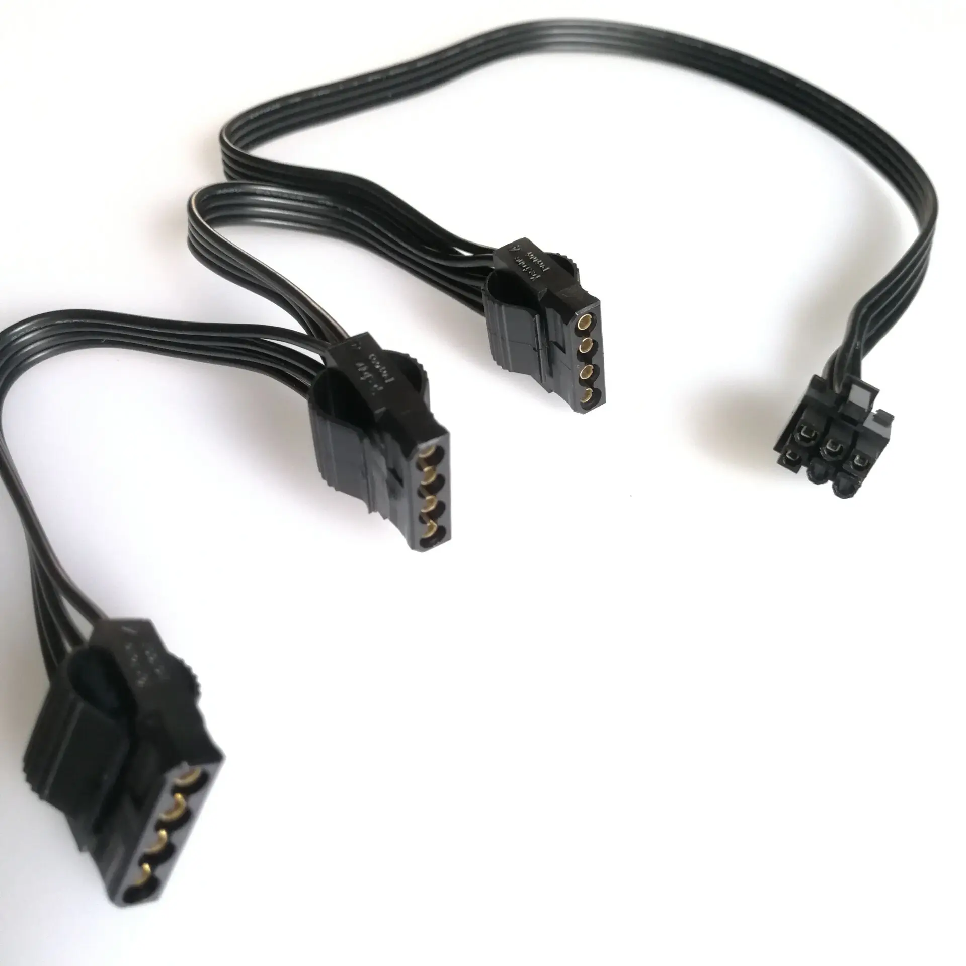 Кабель питания 6Pin к вентилятор DVD HDD с 3 портами Molex 4Pin D Male для CORSAIR ATX PSU RM1000X RM750X 850X RMX