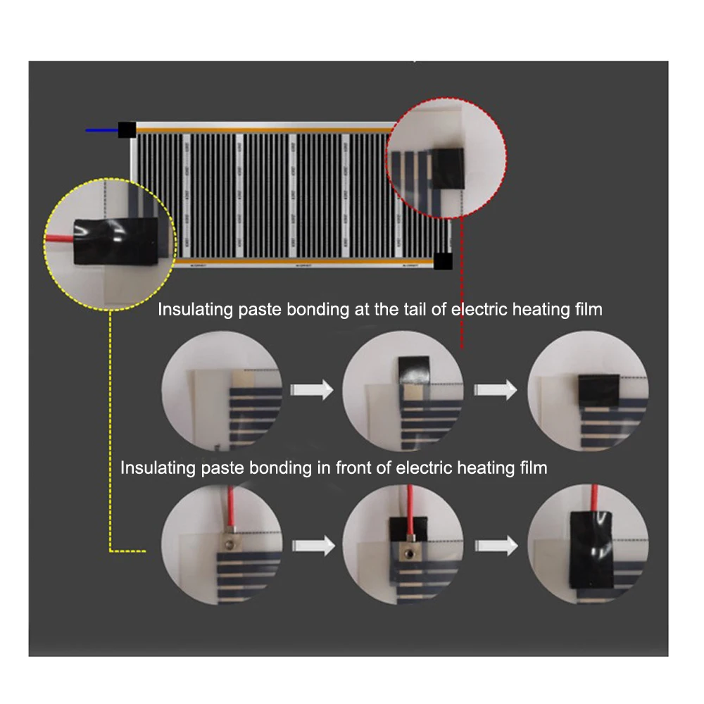 Infrared Heating Film Electric Underfloor Heating Electric heating film waterproof insulating mortar Floor Heating Accessaries Back Daub Sealed Insulation Pastes for Floor Heating
