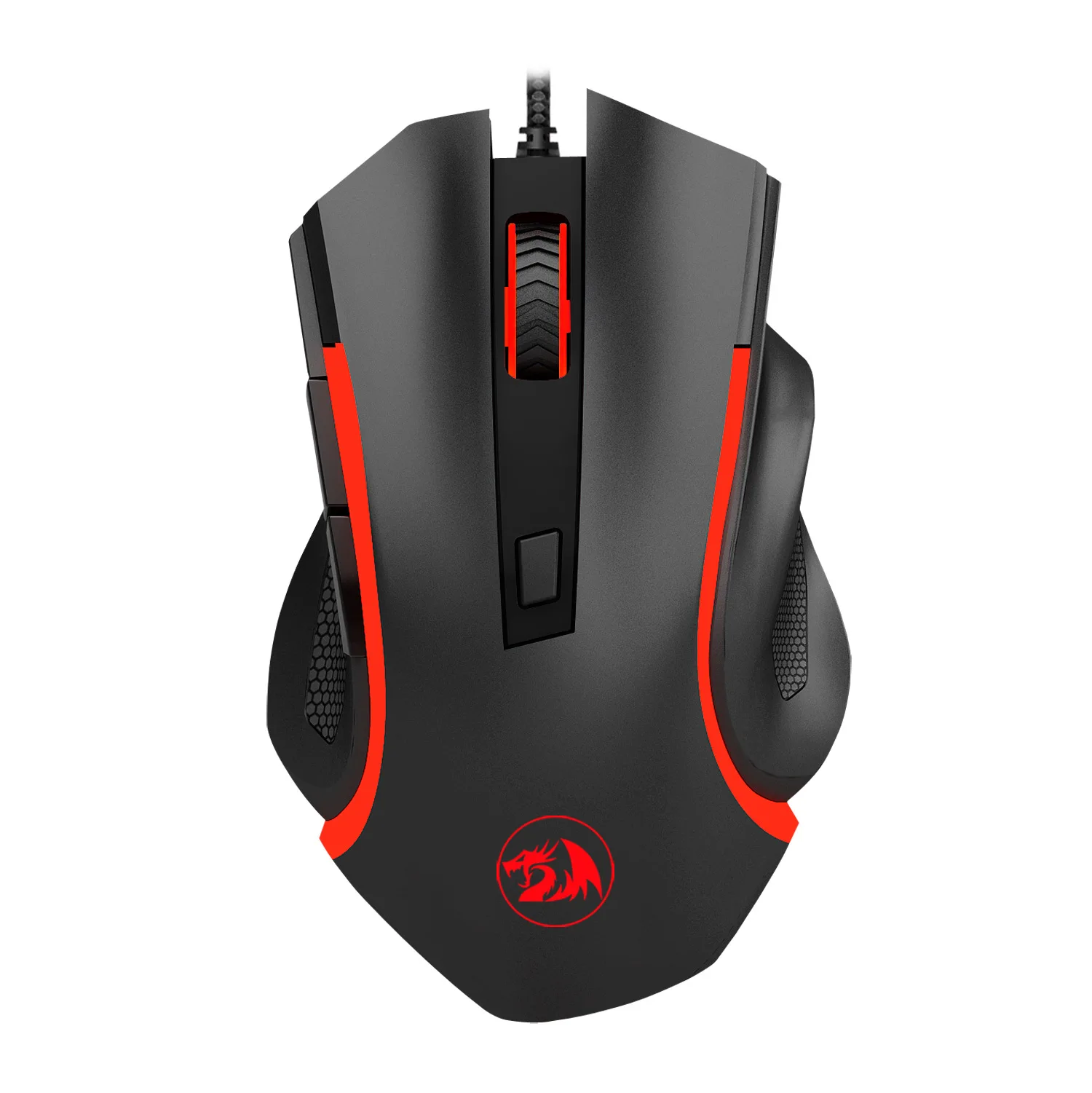 Игровая проводная мышь Redragon M606 8 кнопок 7200 DPI светодиодный RGB экран с подсветкой