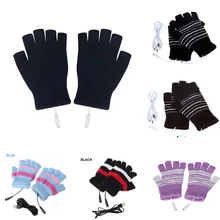 1 пара перчатки с подогревом зимние перчатки мотоциклетные вязаные уличные охотничьи вязаные перчатки с подогревом перчатки для велоспорта перчатки для катания на лыжах