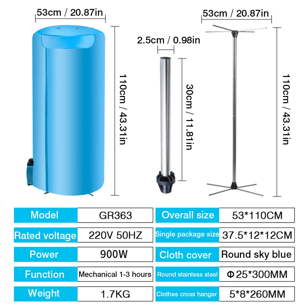 Портативная сушилка для одежды, мини сушилка для белья, складная домашняя, для путешествий, бизнес-сушилка, бесшумная, из нержавеющей стали