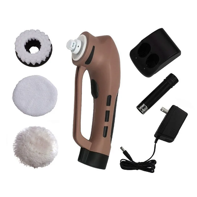 FD-ESP Custom Electric Shoe Polisher Rechargeable Battery Version Brush Shoe Car-mounted Household Leather Care 3.6V