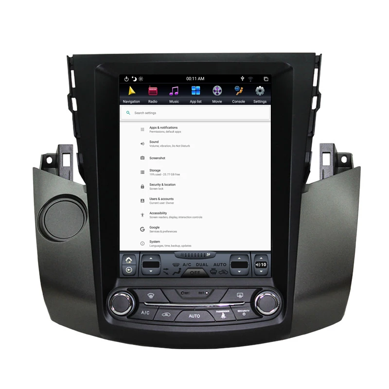 Android 9,0 Tesla вертикальный экран gps навигация для Toyota RAV4 2003-2012 аудио плеер 10,4 дюймов 1920*1080 блок