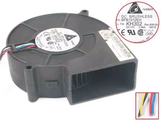 

4-проводной вентилятор охлаждения сервера Delta Electronics BFB1012EH 6A15 DC 12 В А