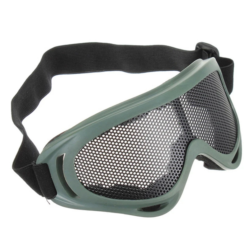 SINAIRSOFT Outdoor Hiking Eyewear Airsoft Tactical Eye Protection Mask Metal Mesh Glasses Camping Hunting Safety Goggle 3 Colors safety goggles,tactical goggles,shooting glasses