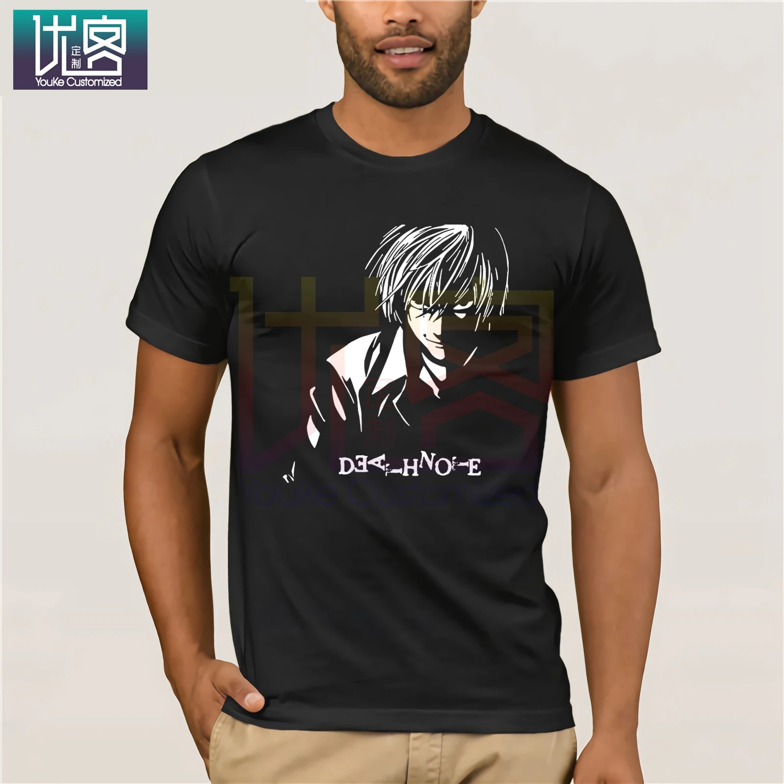 Death Note 1 Anime Manga Ryuk Yagami Japan T Shirt Black Basic Tee Tops Summer Tees Cotton O Neck T-Shirt Vintage Crew |