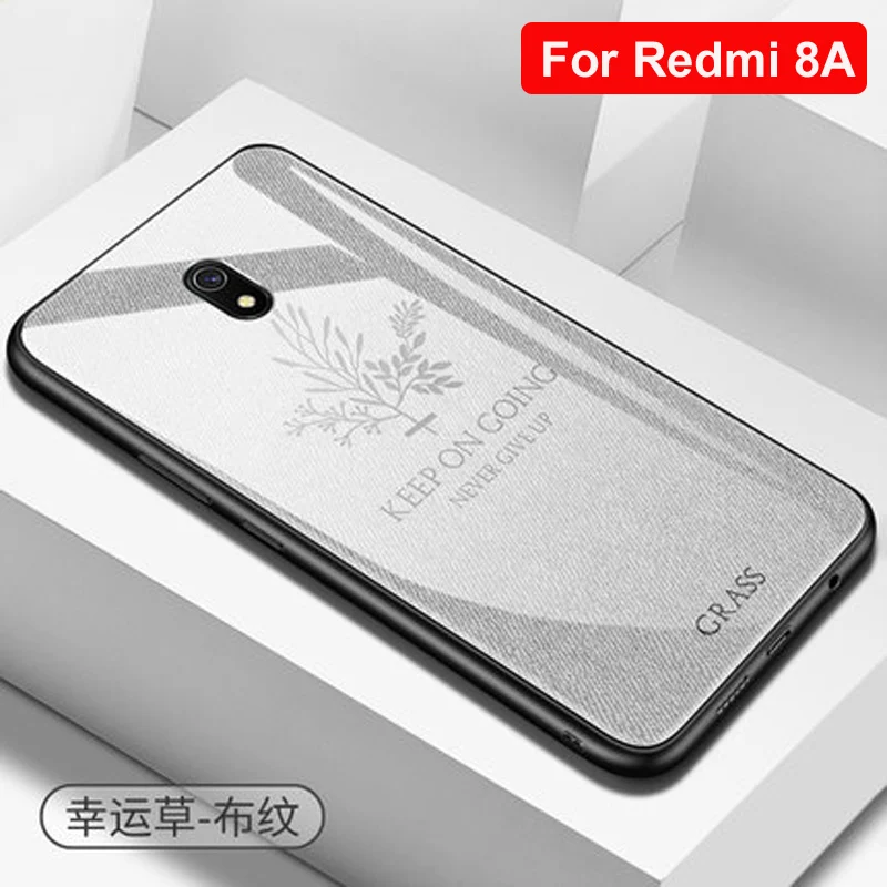 Для xiaomi redmi 8A чехол redmi 8A закаленное стекло+ ТПУ Рамка твердая задняя крышка для xiaomi redmi 8 стеклянный чехол redmi 8 оболочка - Цвет: Redmi 8A