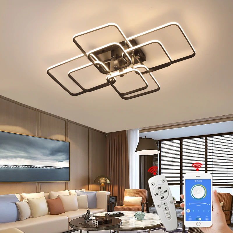 Led Chandelier Ceiling Chandelier Art Lighting Fixtures NEO Gleam APP Dimmable RC Led Chandelier for Living Room Bedroom Study Room Smart Home Alexa Modern Led Chandelier Fixtures