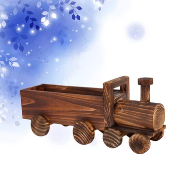 

Wood Car Shaped Succulent Pot Mini Mesh Multi-small Planting Basin Hydroponic Mesh Cup Round Succulent Flower Pot Garden Accesso