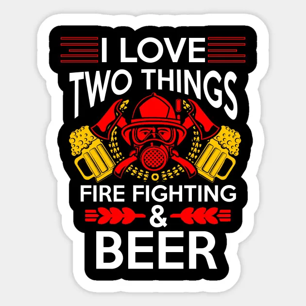

1PCS Cartoon Volunteer Firefighter Sticker For Trolley Backpack PVC Skateboard motorcycle helmet Car Styling Car Accessories