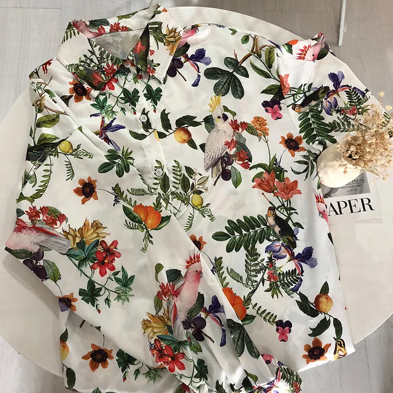 Simulation Silk Siamese Female Spring And Autumn Europe And The United States Loose Sexy Bathrobe Nightdress Home Service