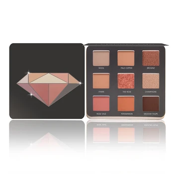 

9 Color Eye Shadow Palette Earth Color Shimmer Matte Nude Eye Shadow Pigments Glitter Eye Shadow Smoky Make-Up Maquillage Facial