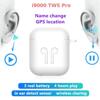 

Original i9000 TWS Pro GPS+Rename Bluetooth 5.0 Earphone Wireless Earphone 6D HiFi Stereo Headsets Sport Earbuds pk i12 i30 i500