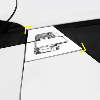 

For Toyota C-HR 2016 2017 2018 Car Abs Chrome Rear Tail Door Handle Cover Trim & Handle Bowl Stickers Car styling Accessories