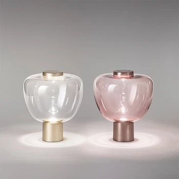 

Simple Modern Nordic Table Lamp For Bedroom Bedside Study Living Room Indoor Designer Glass Creative LED Desk Lighting Fixtures