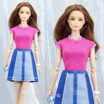 Дизайнерский комплект одежды/топ+ юбка платье брюки для 1/6 BJD Xinyi FR ST Барби кукла/Одежда для куклы-младенца Рождество - Цвет: 9