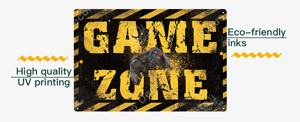 Gamer Zone Old School Sign