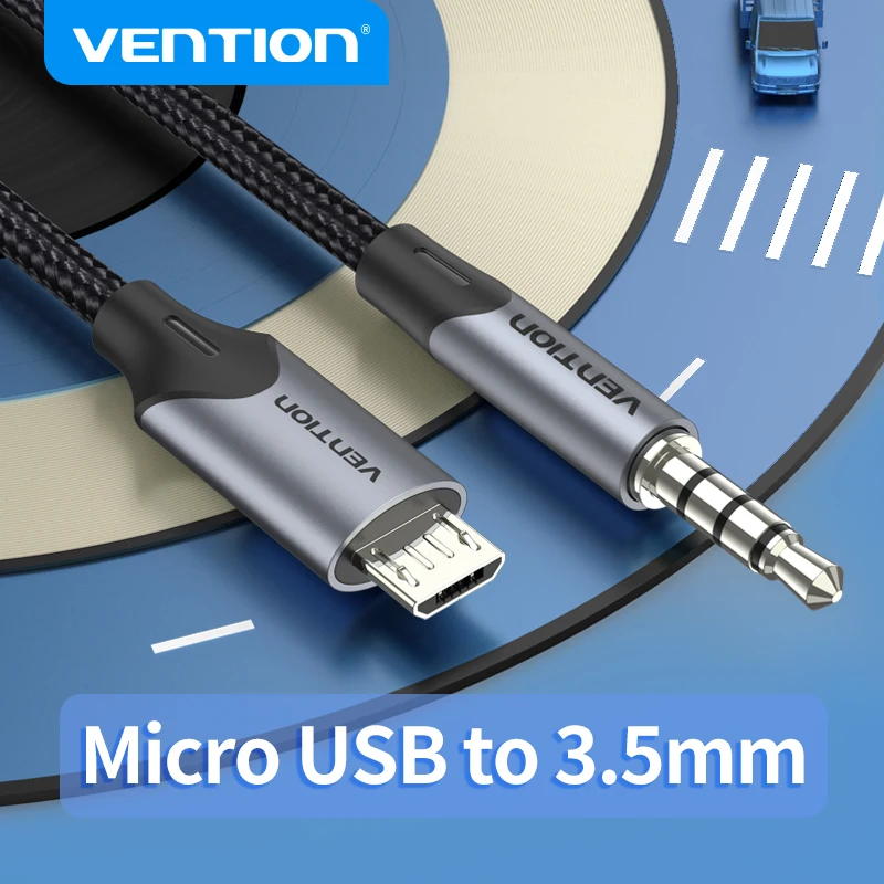 Vention Micro USB к разъему 3 5 мм Aux Наушники аудио кабель адаптер для Honor HTC Android phone V8