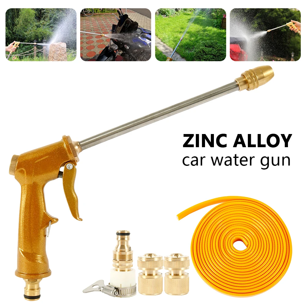 

Zinc Alloy High Pressure Car Water Gun Cleaner Home Washer Gun Hose Nozzle Watering Gardening Tools Nozzles for Pressure Washers