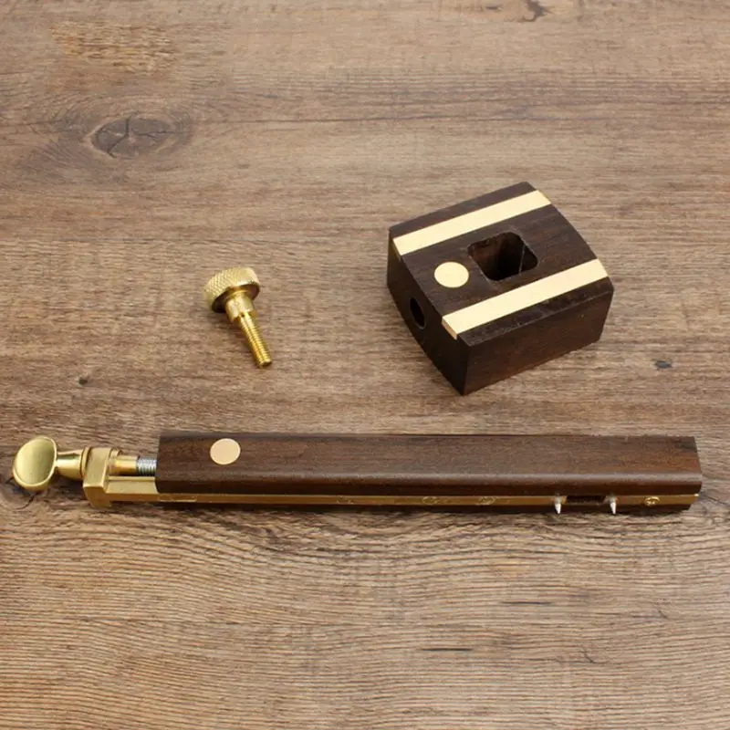 8 дюймов/20 см Ebony Deluxe Британский маркировочный Калибр деревянный Scribe рейсмус для пазов с винтом деревообрабатывающий измерительный инструмент