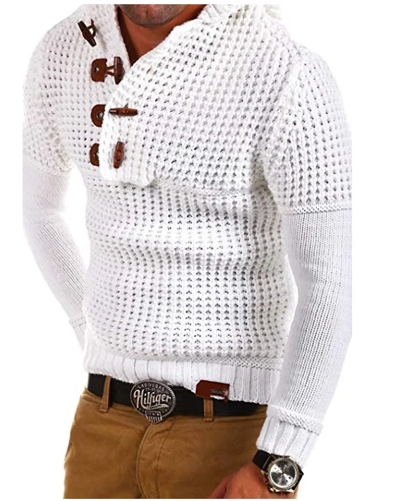 Ofertas Especiales ZOGAA-suéter grueso con capucha para hombre, suéteres de manga larga, estilo Punk, delgado, para invierno QMrXeNzazN7