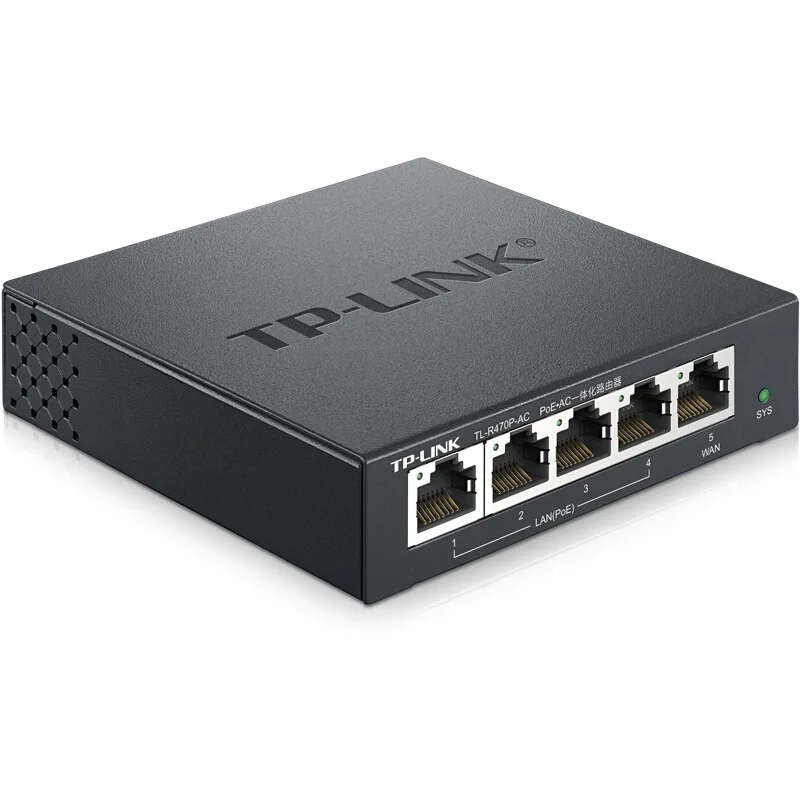 

TP-Link Household 4-Port Poe Electric Integration Router AP Breadboard Manager Tl-r470p-ac