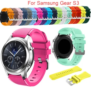 

200PCS 22mm Sports Silicone Watch Band for Samsung Gear S3 Frontier/Classic Strap for Huami Amazfit Pace/Stratos 2/1 Wristbands