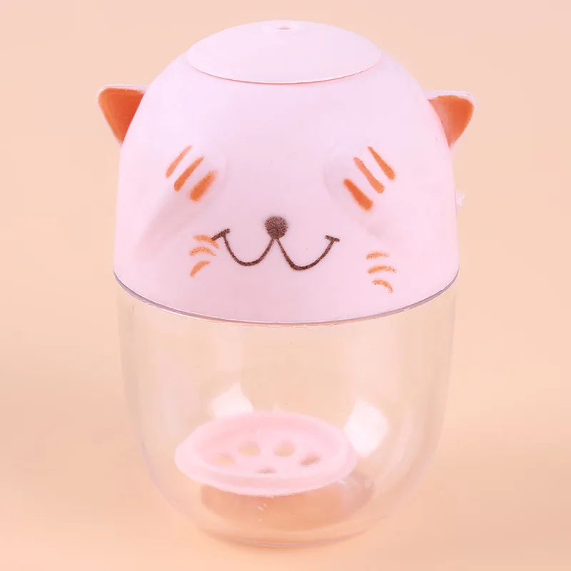 pink Пластиковая бутылка для хранения с рисунком кота, держатель для зубочисток, многофункциональная кухонная банка для приправ, контейнер для специй, перца, соли - Цвет: pink