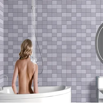 

Self-adhesive WallpaperMosaic Sticker Bathroom Bathroom Decoration Waterproof Wallpaper Kitchen Oil-proof Tile Wall Sticker