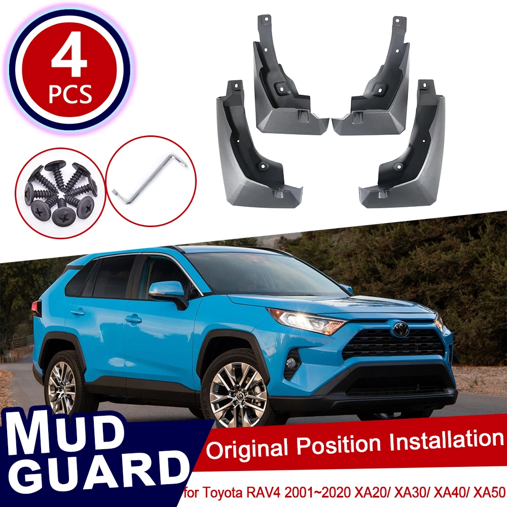 Брызговики для автомобилей Toyota RAV4 RAV 4 XA20 20 XA30 30 XA40 40 XA50 50 2001 ~ 2020 передние и задние