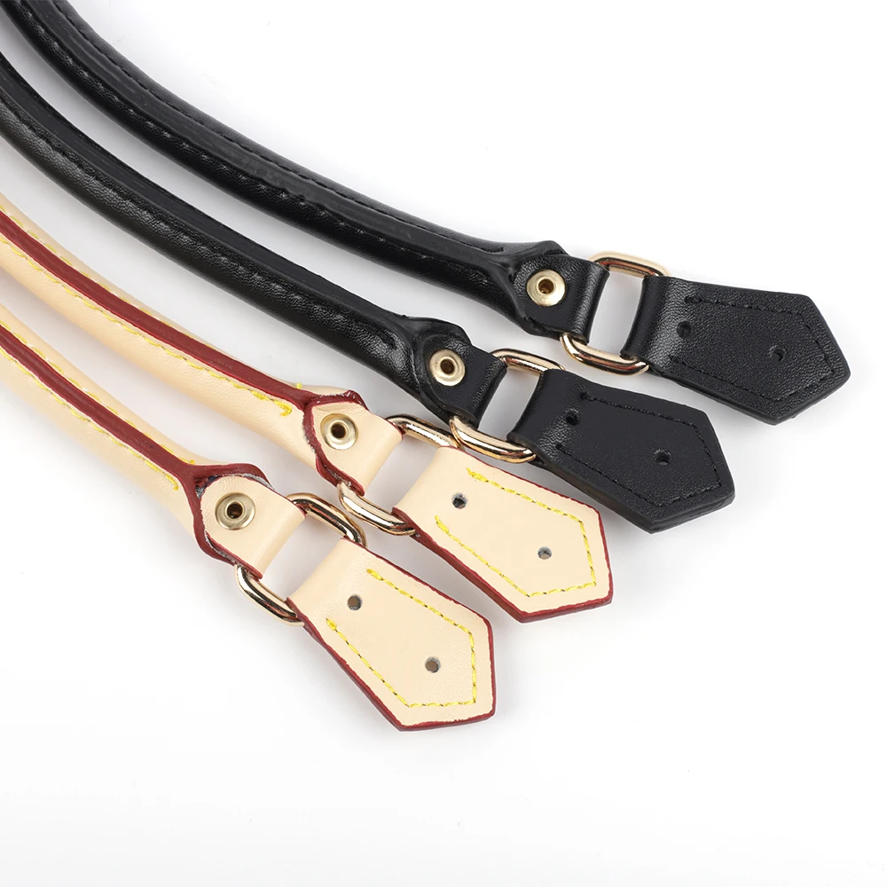 2Pcs 40cm Cow Leather Bag Handles Replacement Handbag Purse Shoulder Strap for Women DIY Handmade Bag Accessories