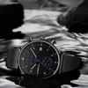 CRRJU-Reloj de pulsera de acero inoxidable para hombre, resistente al agua, con fecha, de cuarzo, masculino ► Foto 3/6