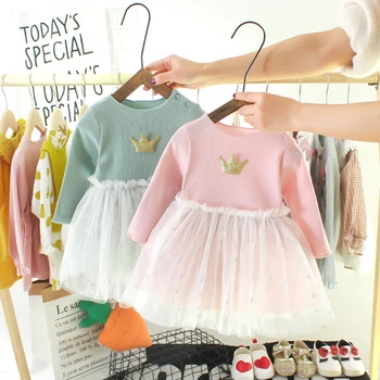 

New Style Lovely Baby Girls Dress Summer Newborn Baby Cartoon Beach Dress Princess Party Birthday Baptism Costume Infant Clothes