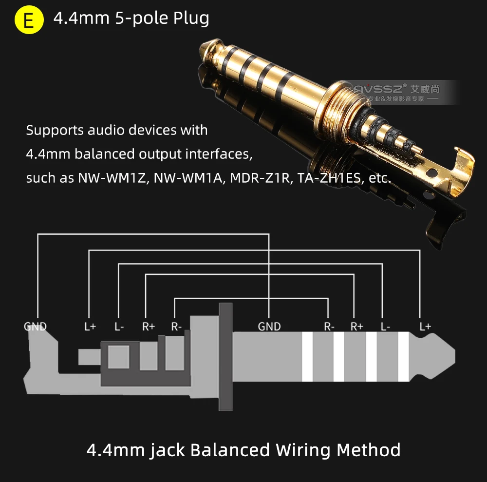 AVSSZ Carbon Fiber 3.5mm Jack Stereo Headphone Plug - Straight/Angle, 3/4/5 Poles, DIY Repair & Replacement (2.5mm, 4.4mm) Description Image.This Product Can Be Found With The Tag Names Computer Cables Connecting, Computer Peripherals, PC Hardware Cables Adapters, Straight angle plug