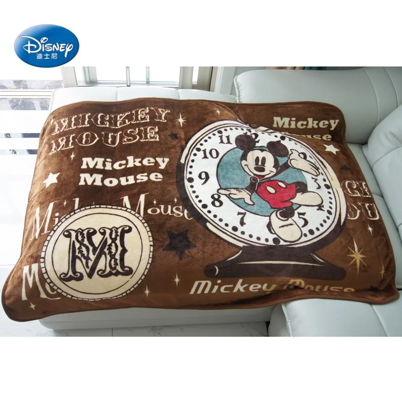 Disney-Cartoon-Brown-Mickey-Mouse-Thick-Soft-Flannel-Blanket-Throw-for-Baby-Kids-on-Bed-Sofa (1)