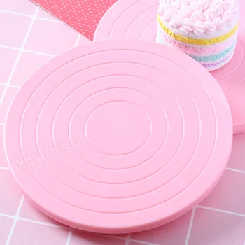 

1PC Rotating clay working turntable Multi-purpose mud tablet with scale Clay cream clay cake mold decoration Marked size tool
