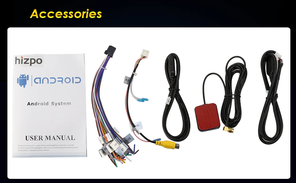  2 Din Car Universal Radio Android GPS Navigation Bluetooth Touch Screen Wifi Car Audio Stereo USB C